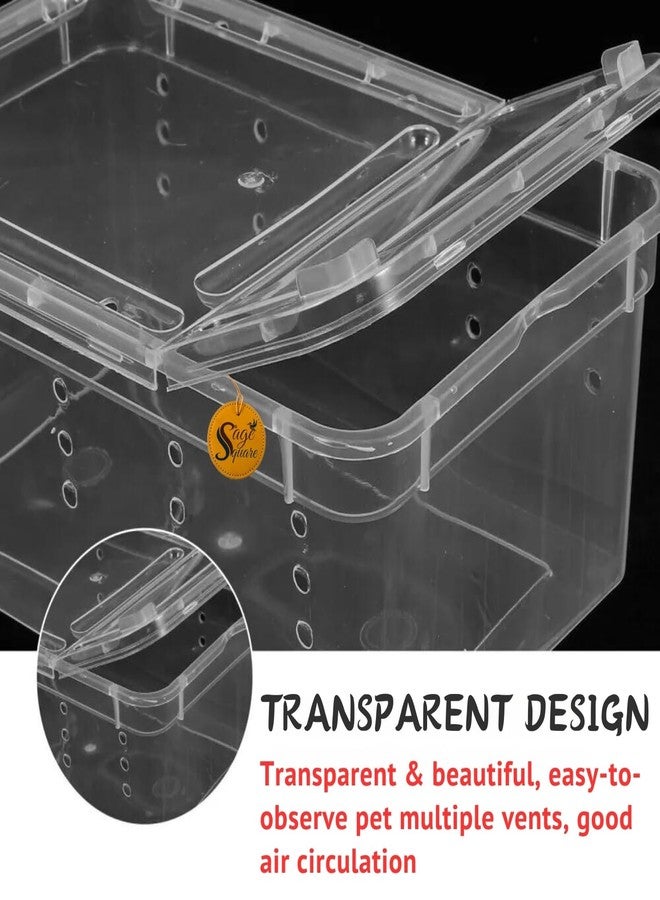 Sage Square Transparent Turtle Enclosure: Create a Crystal-Clear Habitat for Your Aquatic Companion, Offering an Unparalleled Perspective into Their Underwater Domain, Offering an Unobstructed View - Image 4